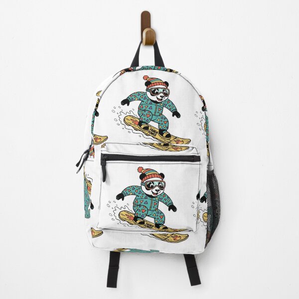 Artikelvorschau, Panda Power Snowboarding – Retro-Winterspiele-Athlet entworfen und verkauft von Panda Creative Studio.