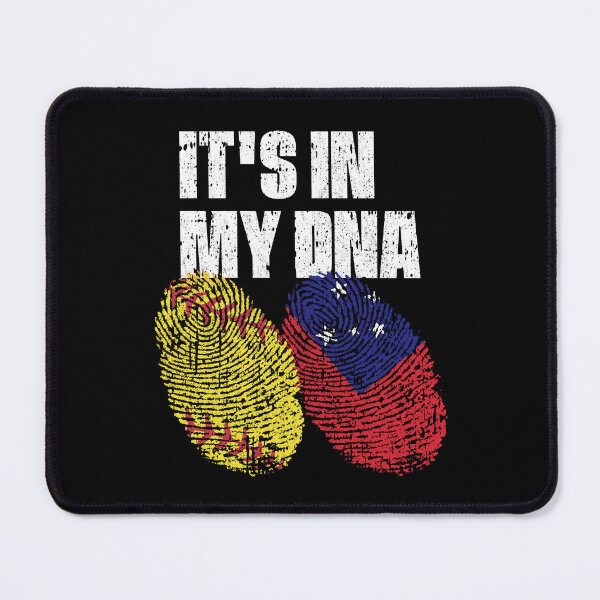 Item preview, IT'S IN MY DNA Softball - Samoa Flag Fingerprint designed and sold by CosmoKitsch.