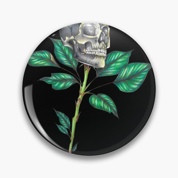 Item preview, Flower skull designed and sold by mira-muerte.
