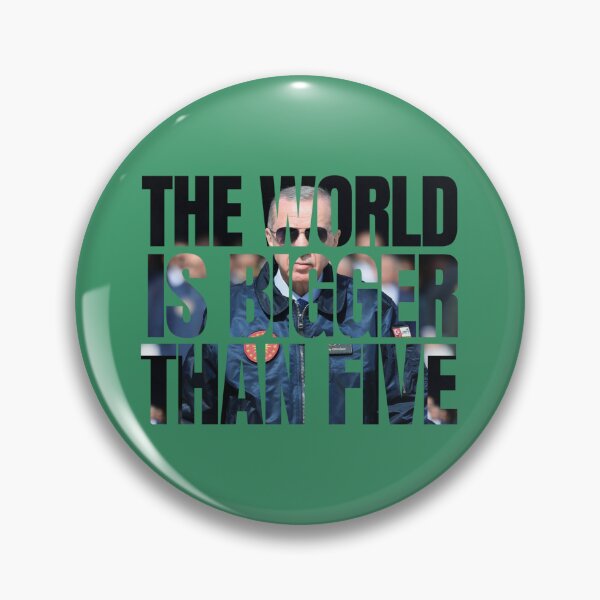 Item preview, The World Is Bigger Than Five Typography Design designed and sold by tarzbol.