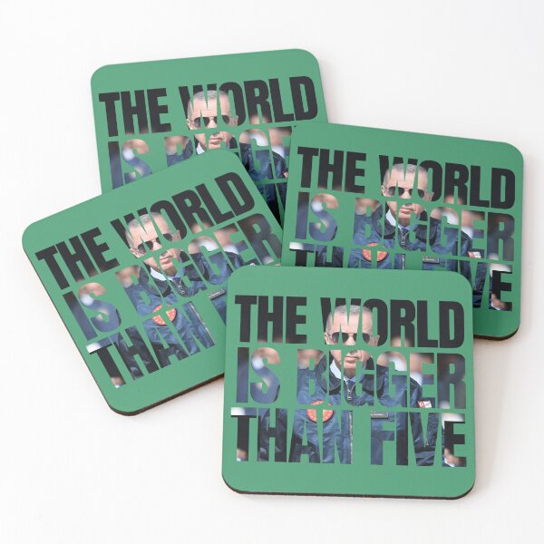 Item preview, The World Is Bigger Than Five Typography Design designed and sold by tarzbol.