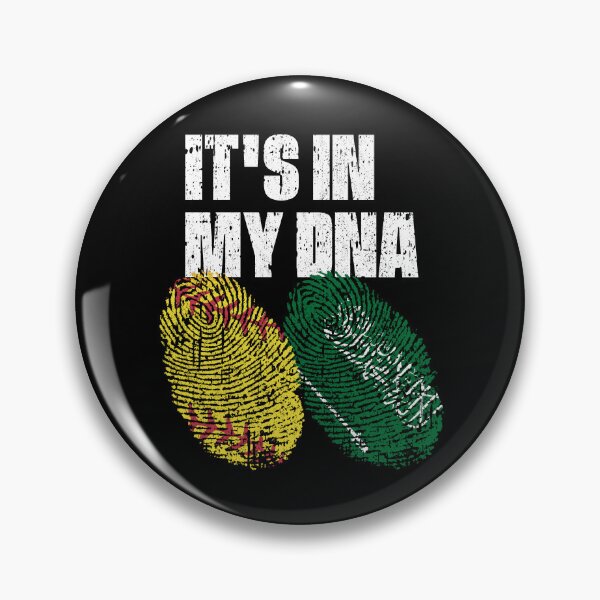 Item preview, IT'S IN MY DNA Softball - Saudi Arabia Flag Fingerprint  designed and sold by CosmoKitsch.