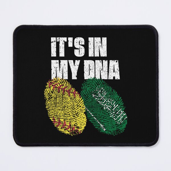 Item preview, IT'S IN MY DNA Softball - Saudi Arabia Flag Fingerprint designed and sold by CosmoKitsch.