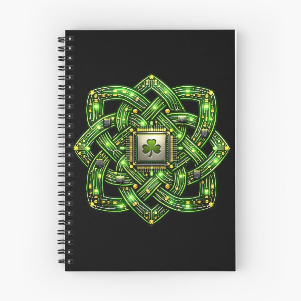 Item preview, Circuit Board Celtic Knot Green Tech CPU Art designed and sold by LSphere Art.