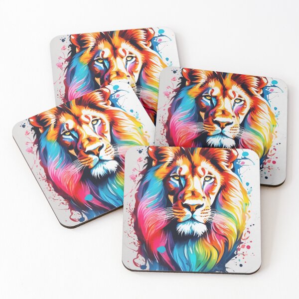 Item preview, Colorfull King leon lion sun designed and sold by ThinkMoreArt.