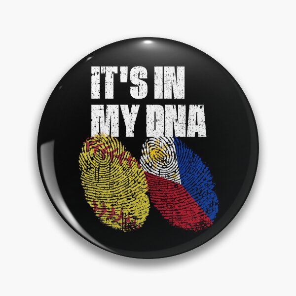 Item preview, IT'S IN MY DNA Softball - Philippines Flag Fingerprint  designed and sold by CosmoKitsch.