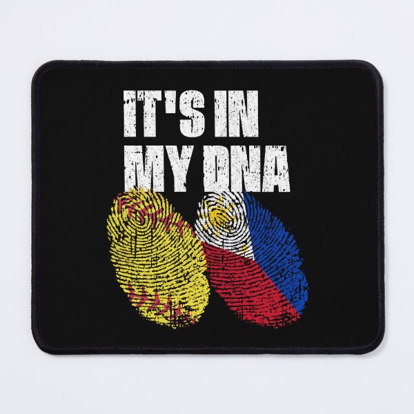 Item preview, IT'S IN MY DNA Softball - Philippines Flag Fingerprint designed and sold by CosmoKitsch.
