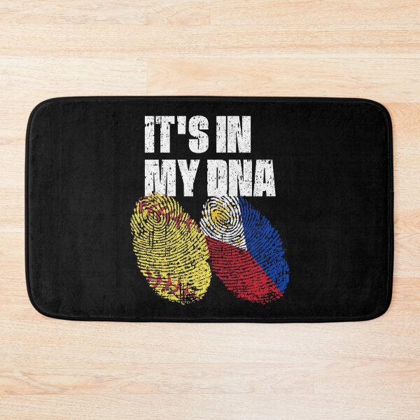 Item preview, IT'S IN MY DNA Softball - Philippines Flag Fingerprint  designed and sold by CosmoKitsch.