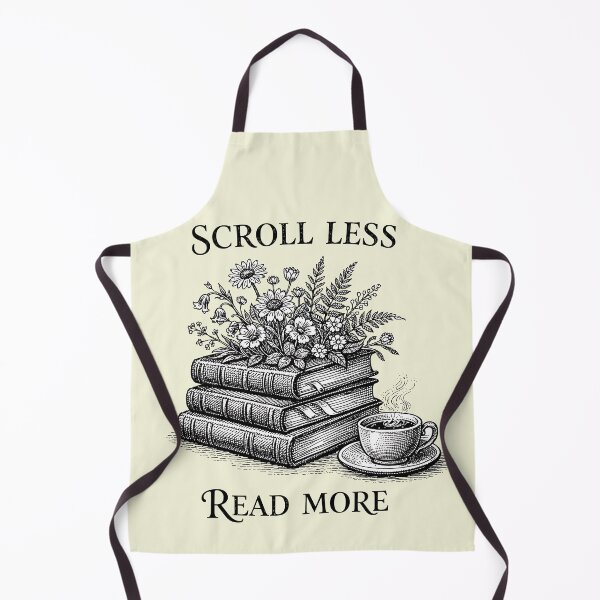 Item preview, Scroll Less Read More Books Coffee Floral Art designed and sold by LSphere Art.