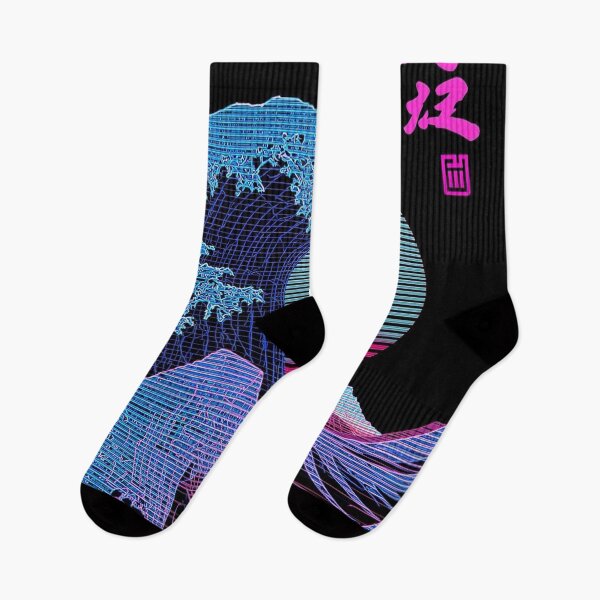 Item preview, Vaporwave Mount Fuji Neon Synthwave Japanese Retro Grid Art designed and sold by Vandy Fullam.