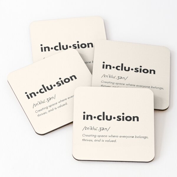 Item preview, Inclusion Definition – Minimalist Diversity & Equity Design designed and sold by PrintCessStudio.