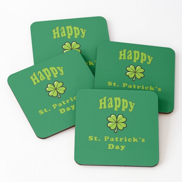 Item preview, Happy St. Patrick's Day - Classic shamrock design designed and sold by SouthVibeDesign.