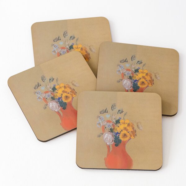 Item preview, Odilon Redon Flowers In A Red Pitcher designed and sold by melaartni.