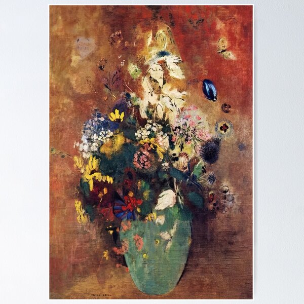 Aperçu de l'œuvre Vase vert Odilon Redon créée et vendue par melaartni.