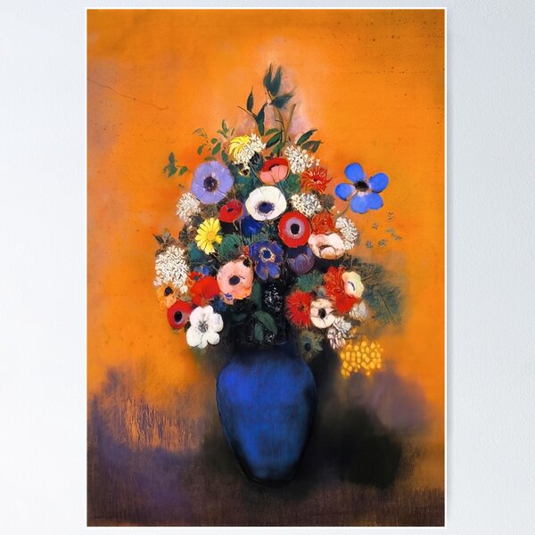 Item preview, Hd Vase Of Flowers, By Odilon Redon (1867) High Definition designed and sold by melaartni.