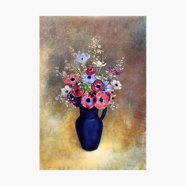 Item preview, Hd Vase Of Flowers, By Odilon Redon (1868) High Definition designed and sold by melaartni.