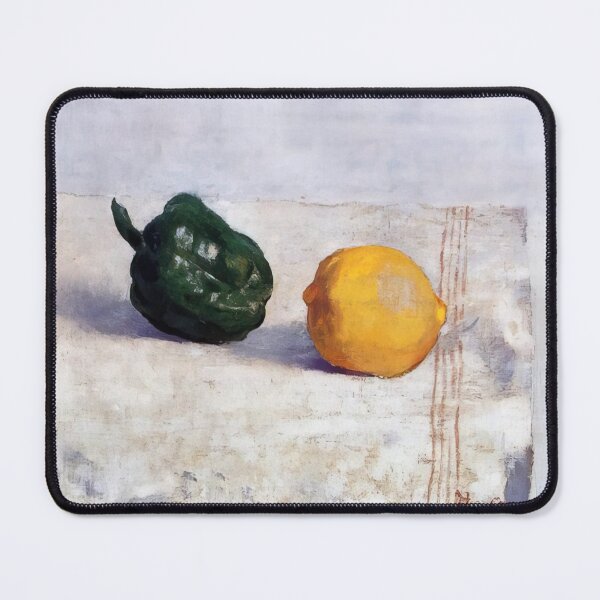 Item preview, Odilon Redon Pepper And Lemon On A White Tablecloth designed and sold by melaartni.