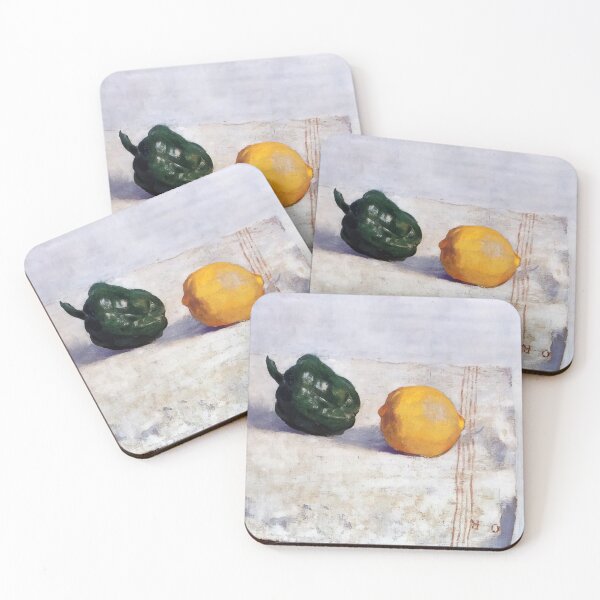 Item preview, Odilon Redon Pepper And Lemon On A White Tablecloth designed and sold by melaartni.