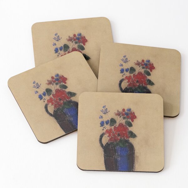 Item preview, Odilon Redon Small Bouquet In A Pitcher designed and sold by melaartni.