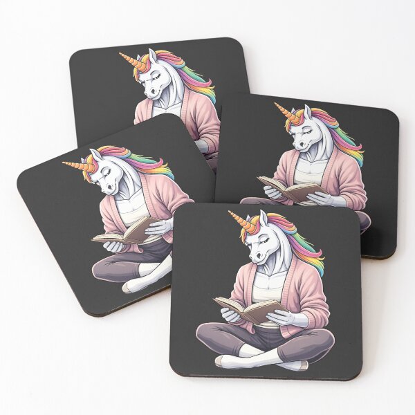 Item preview, Reading Unicorn Aesthetic – Cozy Book Lover Cute Design designed and sold by ColorSplash123.