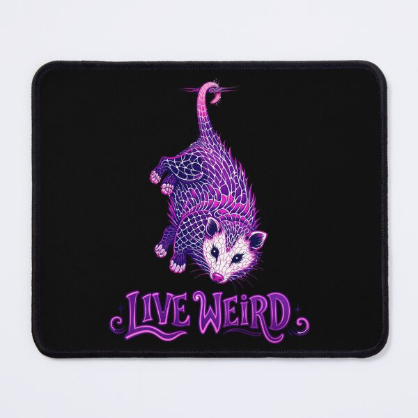 Item preview, Live Weird Purple Opossum Funny Trash Cat designed and sold by LSphere Art.