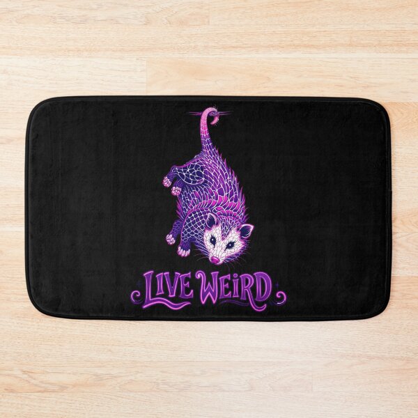 Item preview, Live Weird Purple Opossum Funny Trash Cat designed and sold by LSphere Art.