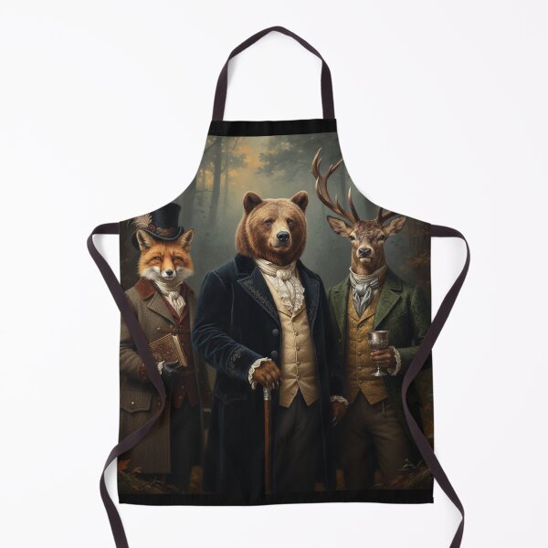 Item preview, Forest Aristocracy Victorian Portrait - Elegant Fox, Bear & Deer designed and sold by freackly.
