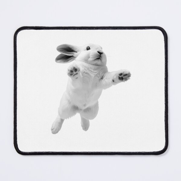 Item preview, White Rabbit Flying Artistic Photography Print designed and sold by SeNsArtGallery.