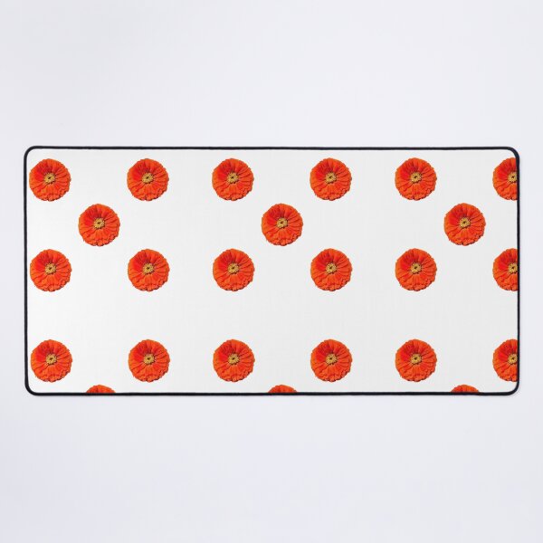 Item preview, Tile Pattern of Zinnia Elegans Pure Orange Flowers designed and sold by classicrockcowboy.