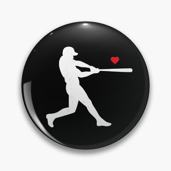 Item preview, Baseball Heart Silhouett designed and sold by dudelinart.