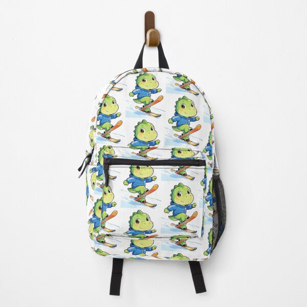 Item preview, Copy of Copy of Title: Cute Dinosaur Skiing Winter Family Fun designed and sold by PrintStichCo.