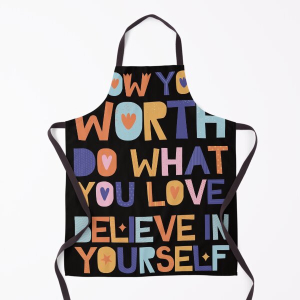 Item preview, know your worth do what you love believe in yourself quote  designed and sold by Bizertart.