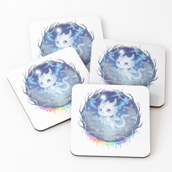 Item preview, Cute ghost Dragon Moon - Cute Spirit Moon Art designed and sold by Magic  House.