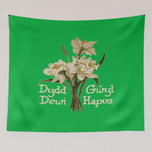 Item preview, Dydd Gwyl Dewi Hapus With March Daffodils designed and sold by taiche.
