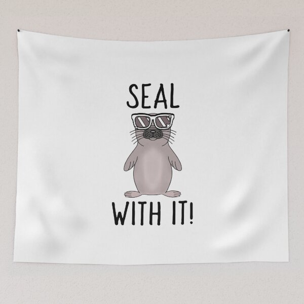 Item preview, Funny Grey Seal Pun designed and sold by Sartoris Art.