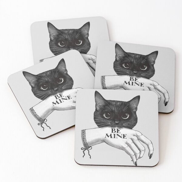 Item preview, Be Mine Cat Biting Hand Valentine designed and sold by lauragraves.
