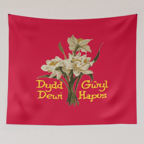 Item preview, Dydd Gwyl Dewi Hapus St Davids Day Daffodils designed and sold by taiche.