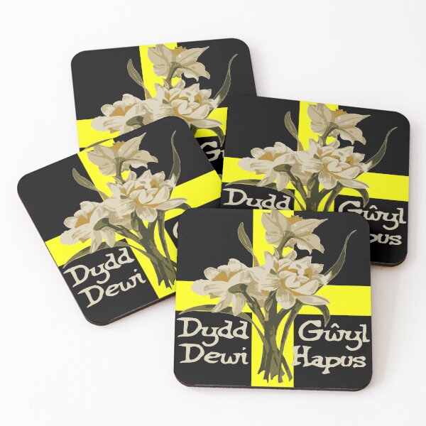 Item preview, Dydd Gwyl Dewi Hapus With March Daffodils And St Davids Cross designed and sold by taiche.
