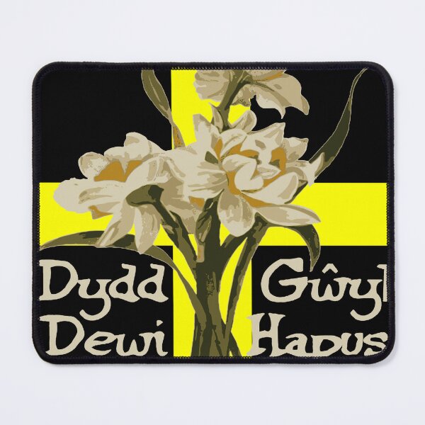 Item preview, Dydd Gwyl Dewi Hapus With March Daffodils And St Davids Cross designed and sold by taiche.