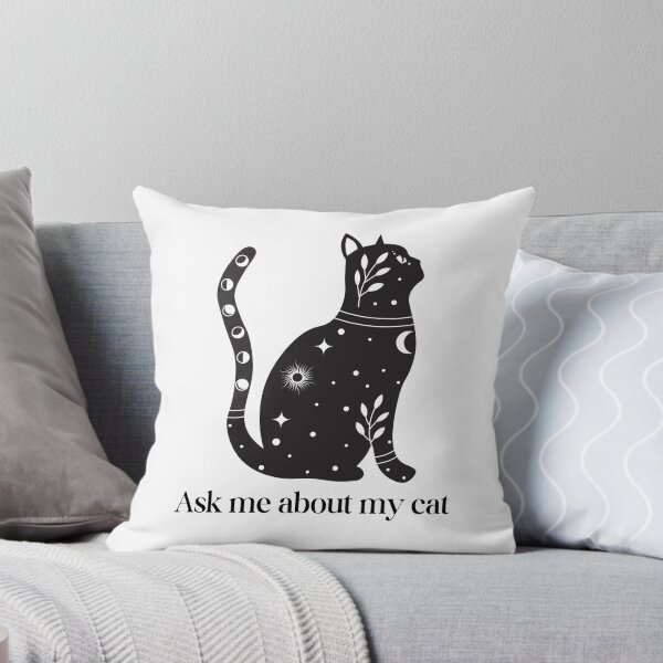 Item preview, Ask me about my cat, funny cat owner, quote designed and sold by SWETA HALDER.