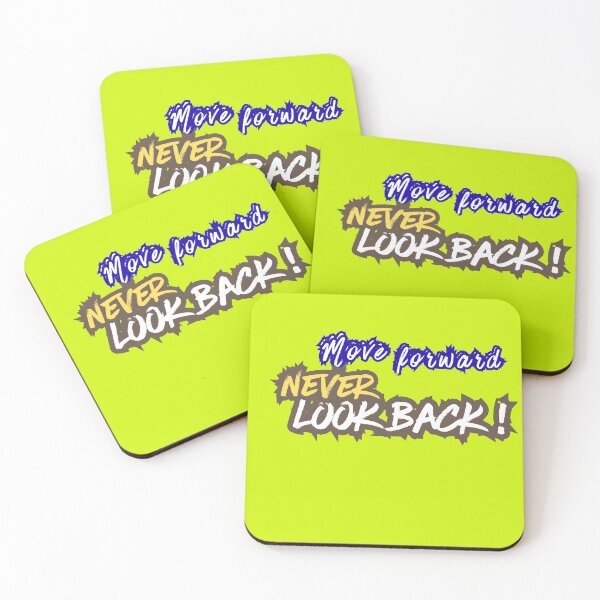 Item preview, Move Forward Never Look Back - Motivational Quote Design designed and sold by 8-Maxwell-8.