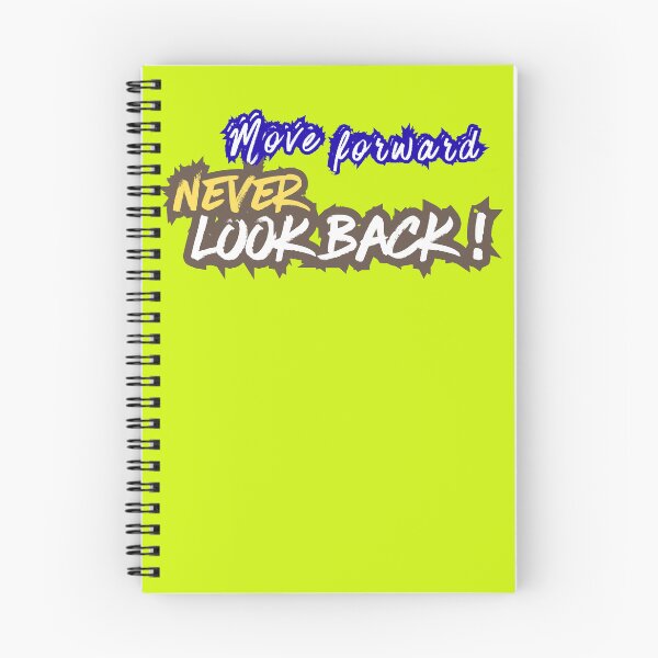 Item preview, Move Forward Never Look Back - Motivational Quote Design designed and sold by 8-Maxwell-8.