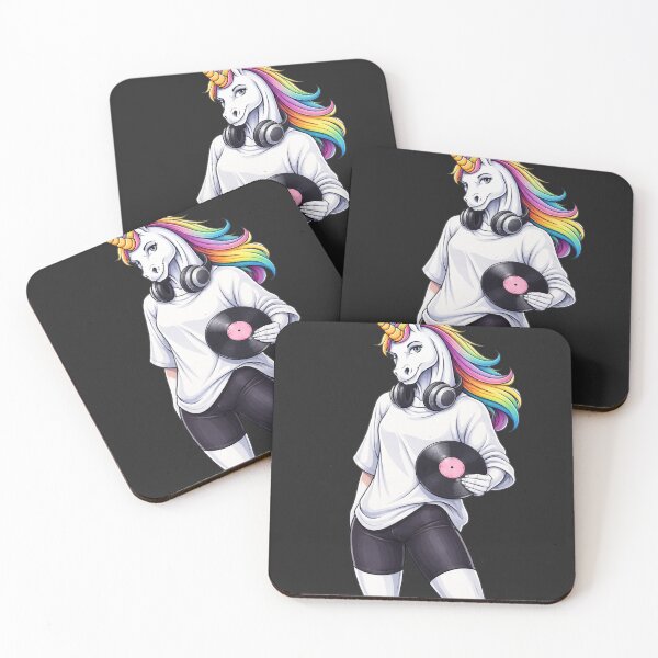 Item preview, Music Unicorn Aesthetic – Cute Headphones Streetwear Design designed and sold by ColorSplash123.