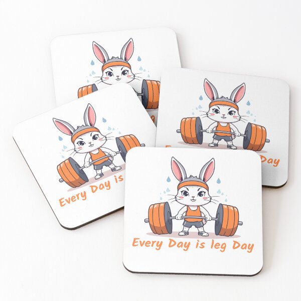 Item preview, Every Day Is Leg Day - Funny Gym Bunny Easter designed and sold by TobiasLogic.