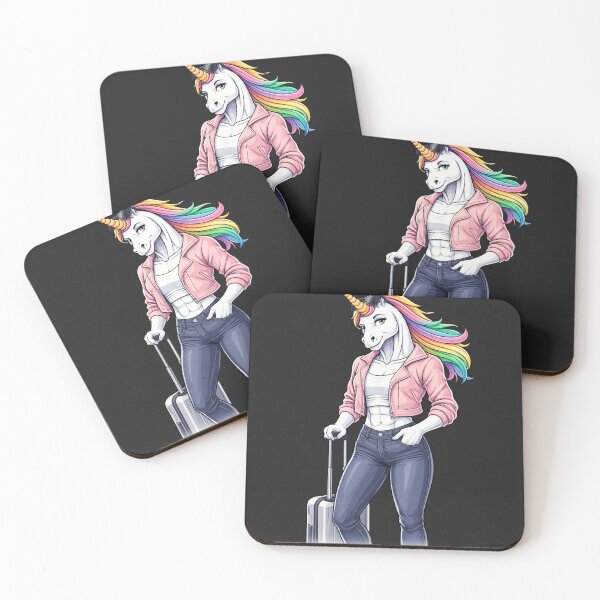 Item preview, Wanderlust Unicorn Aesthetic – Cute Travel Girl Design designed and sold by ColorSplash123.