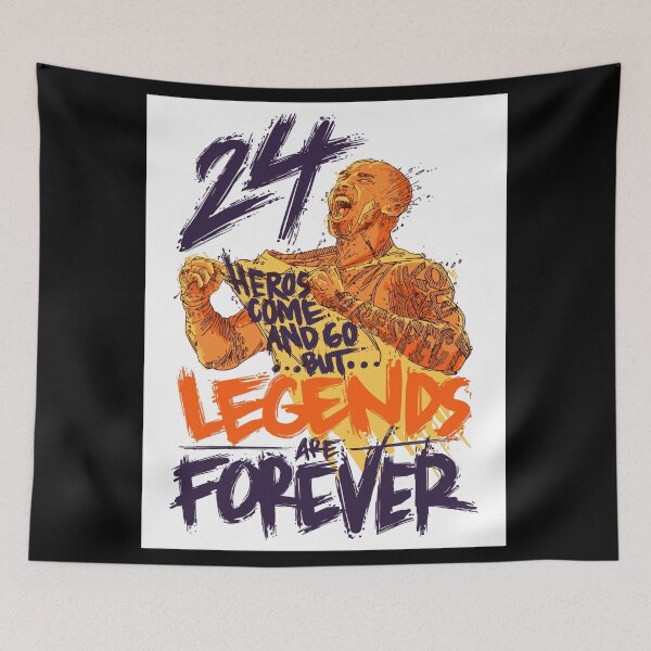 Item preview, Kobe Bryant 24 Heros Come And Go But... Legends Are Forever  designed and sold by visionsunveiled.