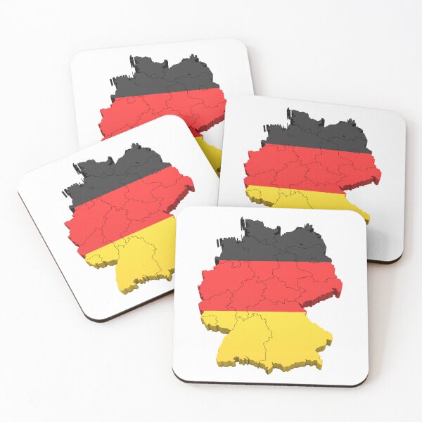 Item preview, German flag with map designed and sold by di-Vera-Rosati.