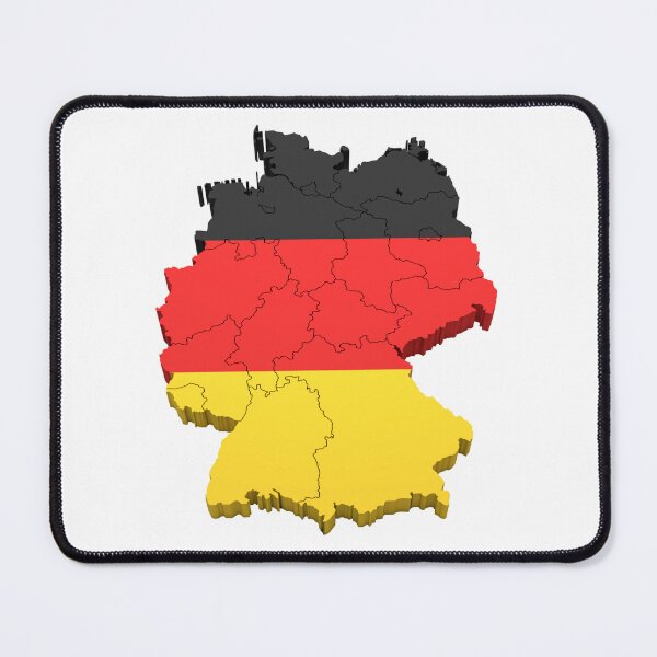 Item preview, German flag with map designed and sold by di-Vera-Rosati.