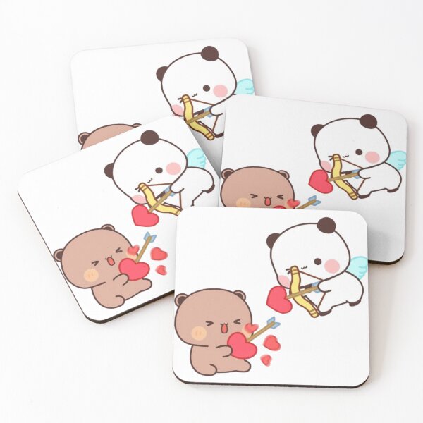 Item preview, Kawaii Teddy Bear Love Illustration designed and sold by AesthinkArt.