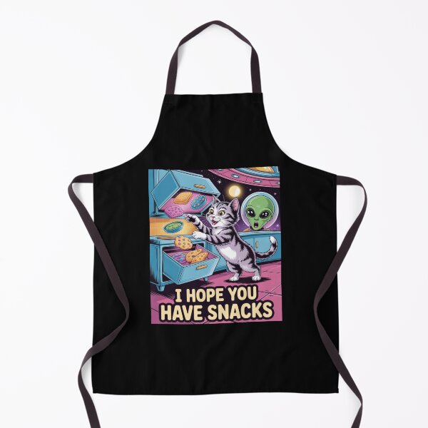 Item preview, I Hope You Have Snacks Funny Classic T-shirt For Cat And Sci-fi Lovers designed and sold by PaulaArtworks.